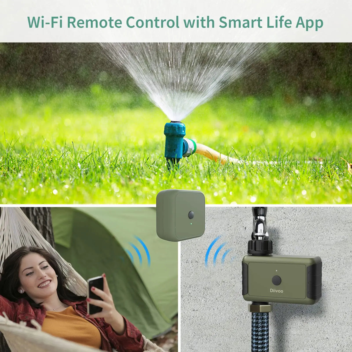 Diivoo WiFi Drip Irrigation Controller Programmable Automatic Irrigation