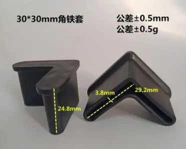 4pc Rubber triangle iron foot cover L-shaped soft