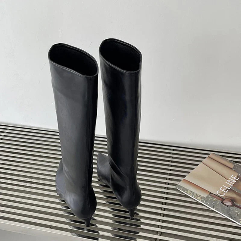 New Brown High Modern Boots For Women Female