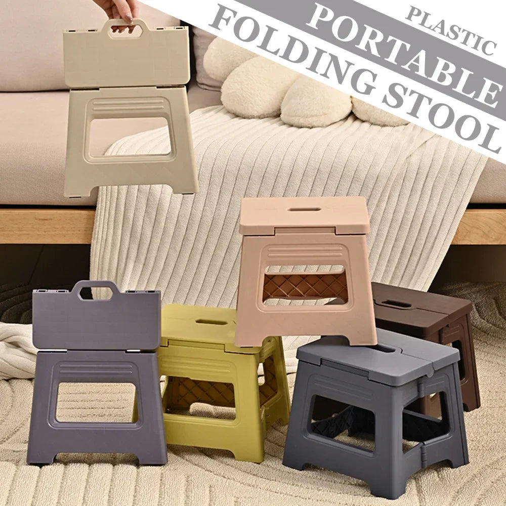 Plastic Folding Stool, Outdoor Foldable Beach Chair, Ultralight