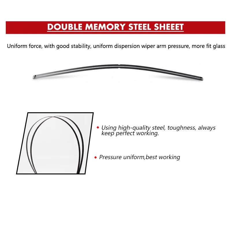 Car Wiper Front Wiper Blades 24"+19" For MercedesBenz