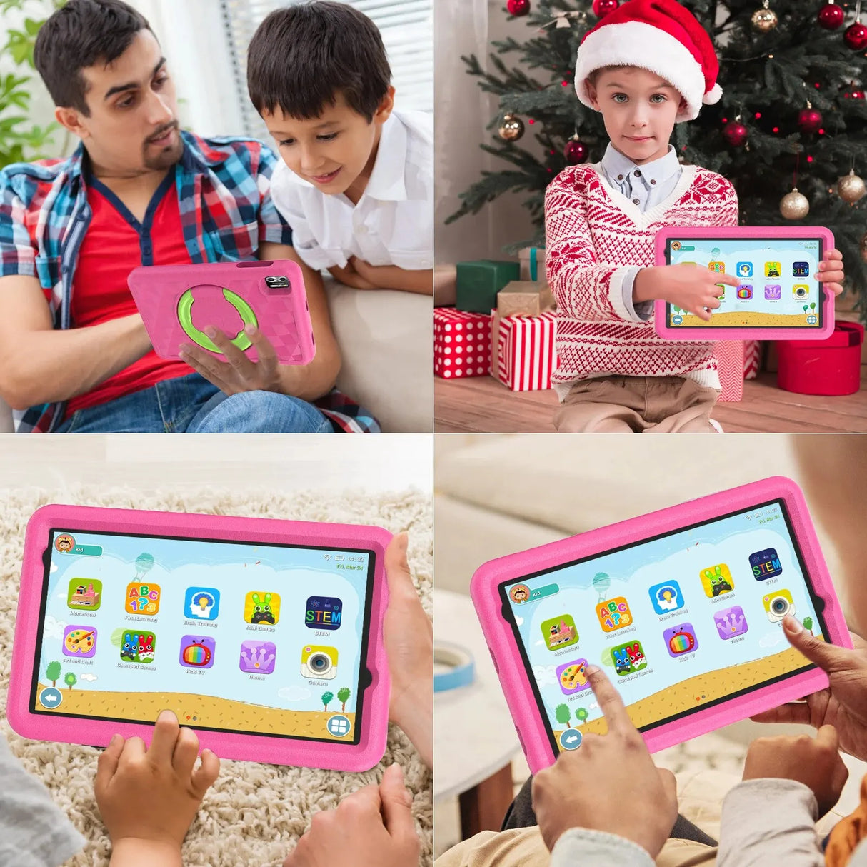 VASOUN Kids Tablet 8 Inch, Android 13 Quad