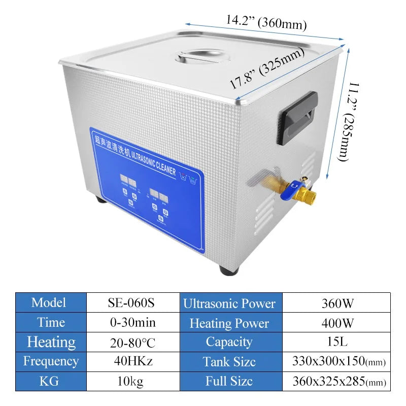 10L-30L 220V Portable Washing Machine Heater Timer Ultrasound