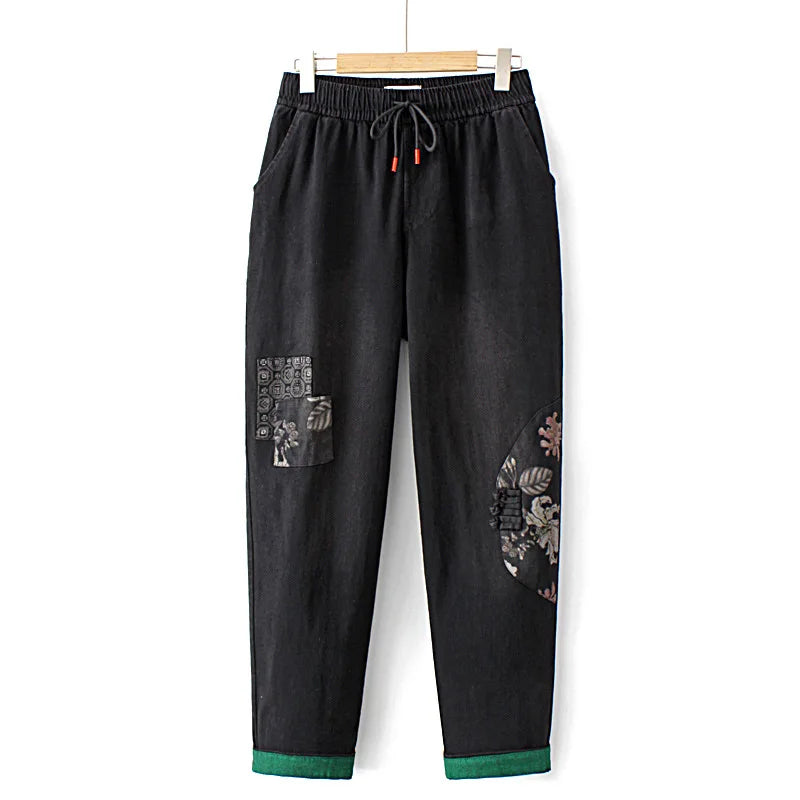 Plus Size Jeans Womens Clothing Fall Letter Print