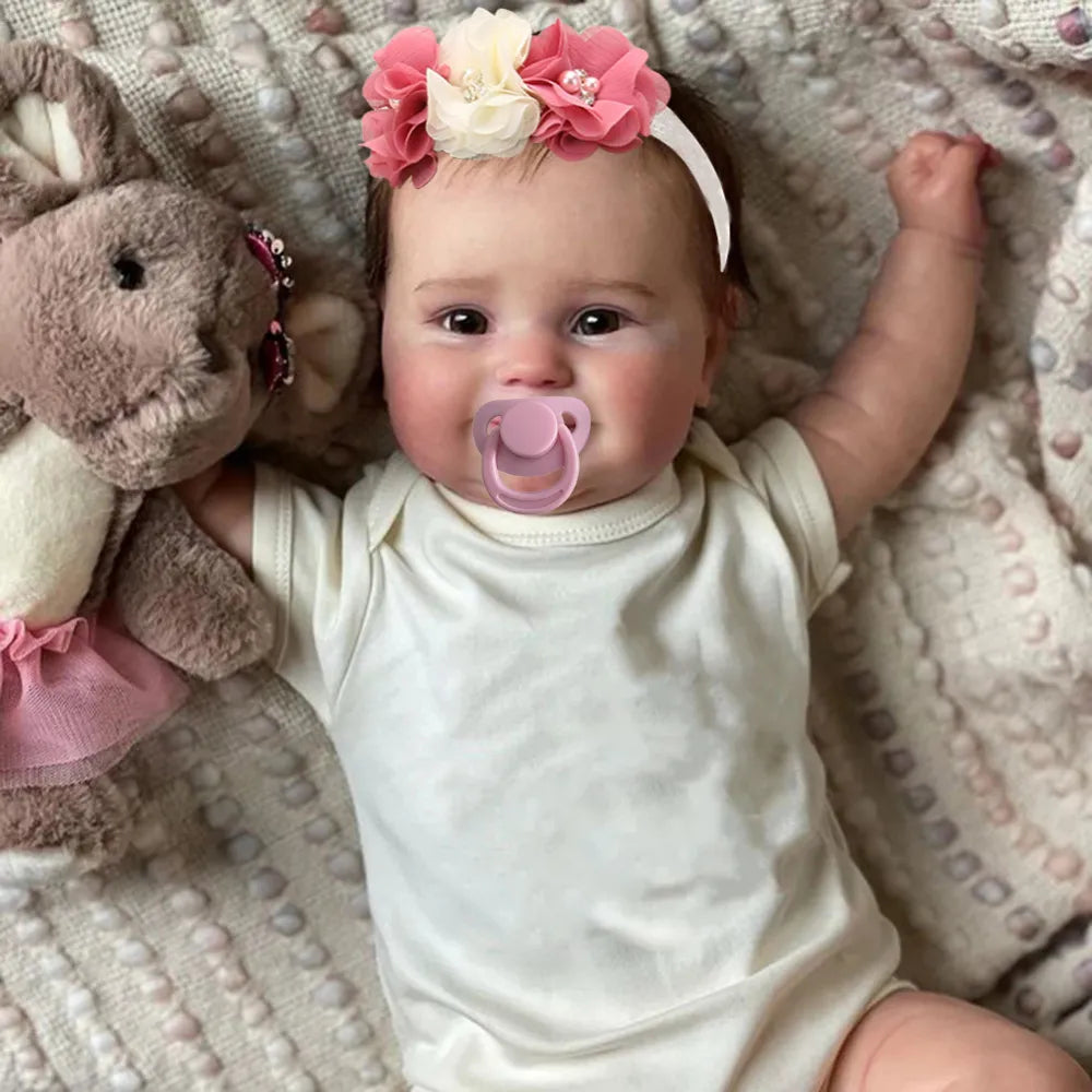50CM Full Vinyl Body Girl Waterproof Reborn Doll