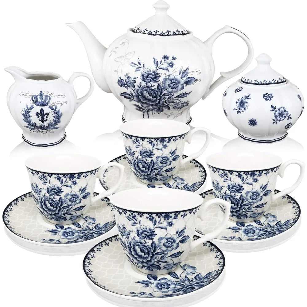 Porcelain Tea Set Creamer and Sugar Set Teacup