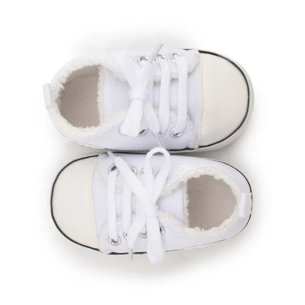 Baby Canvas Classic Sneakers Newborn Print Star Sports