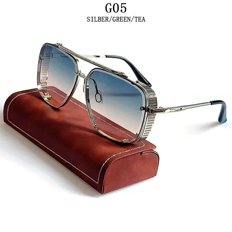 Vintage Steampunk Sunglasses Men Punk Oversized Sunglasses Women
