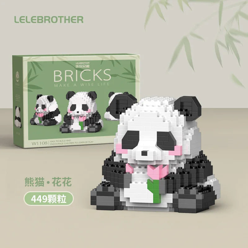 Mini 3D Animal Huahua Panda Building Blocks Model