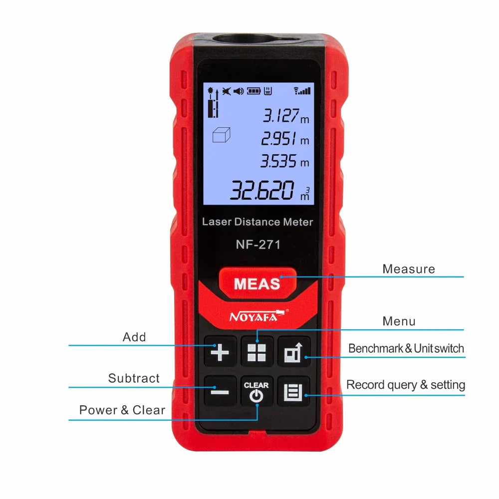 Noyafa NF-271 Laser Distance Meter 40M 80M Rangefinder