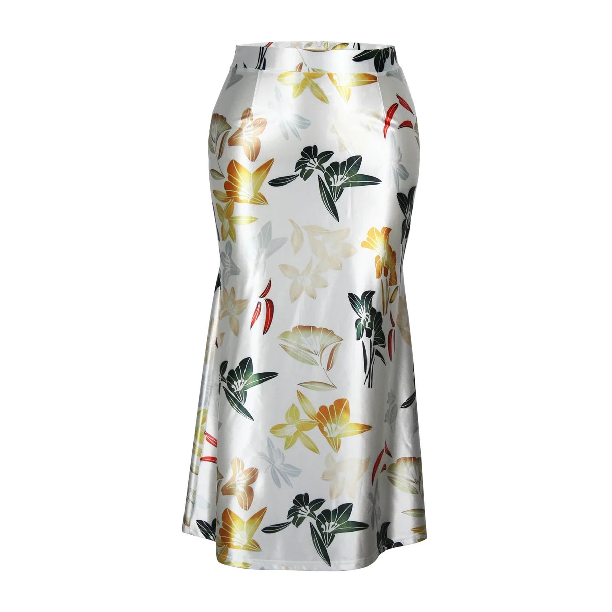 Plus Size Casual Skirt Womens Plus Floral Print