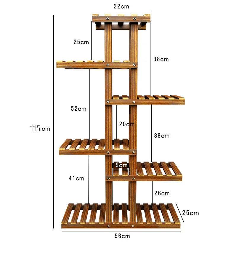 Balcony Flower Rack Multi-Layer Shelf Household Indoor Solid
