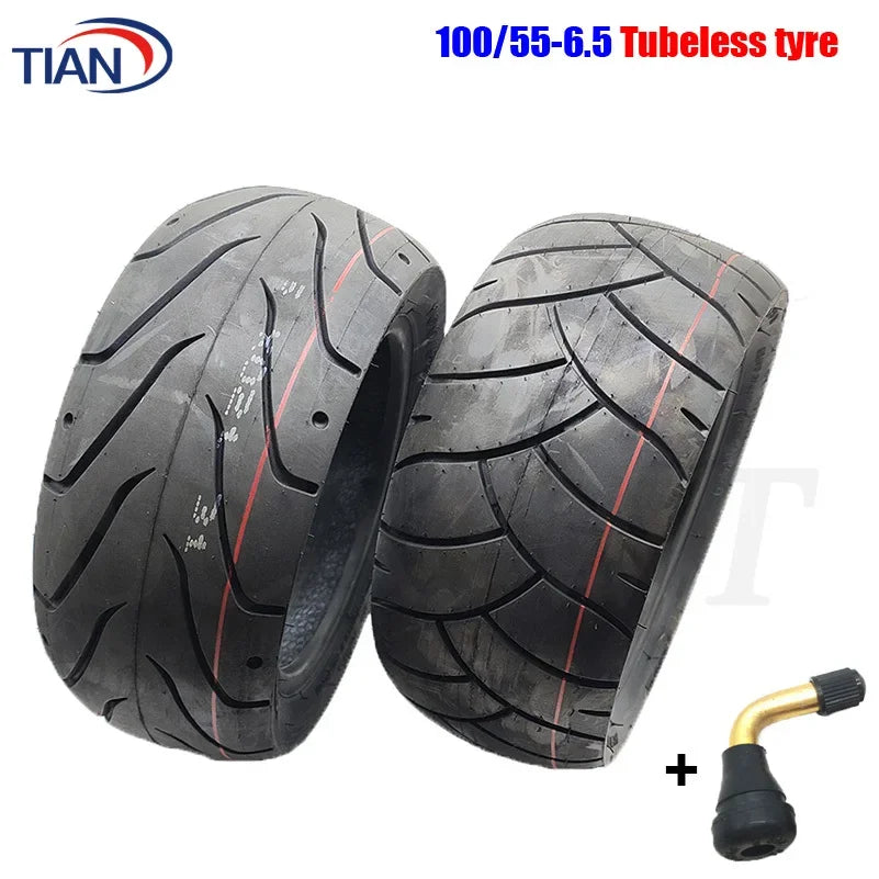 Thickened Wear-resistant Vacuum Tyre with Air Valve for Electric Scooter