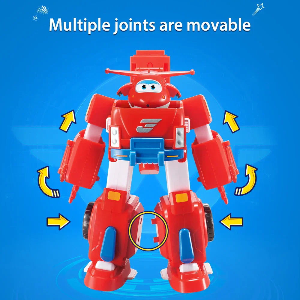 Super Wings 7" Robots Set Transform Vehicle With
