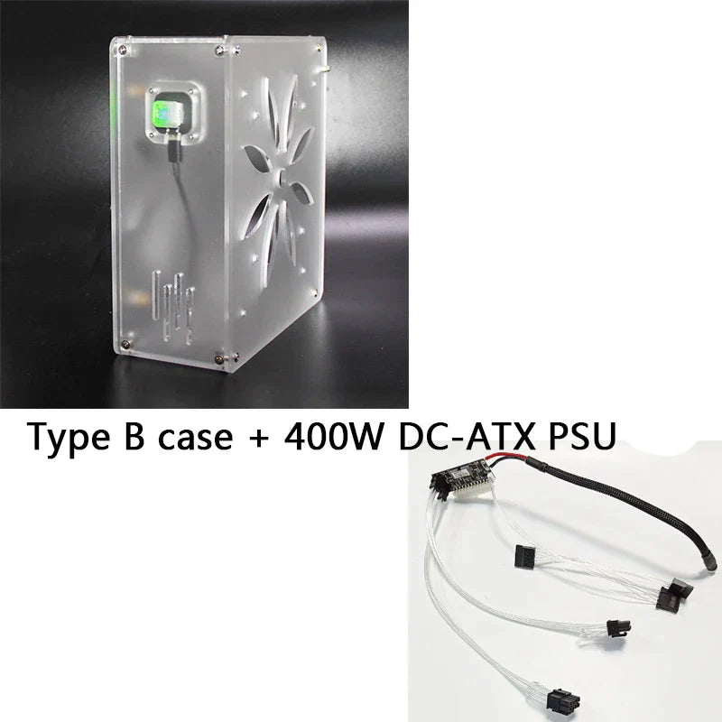 Mini itx computer case Acrylic frosted transparent chassis