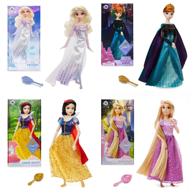 Disney Elsa Anna Doll Mermaid Rapunzel Bell Princess