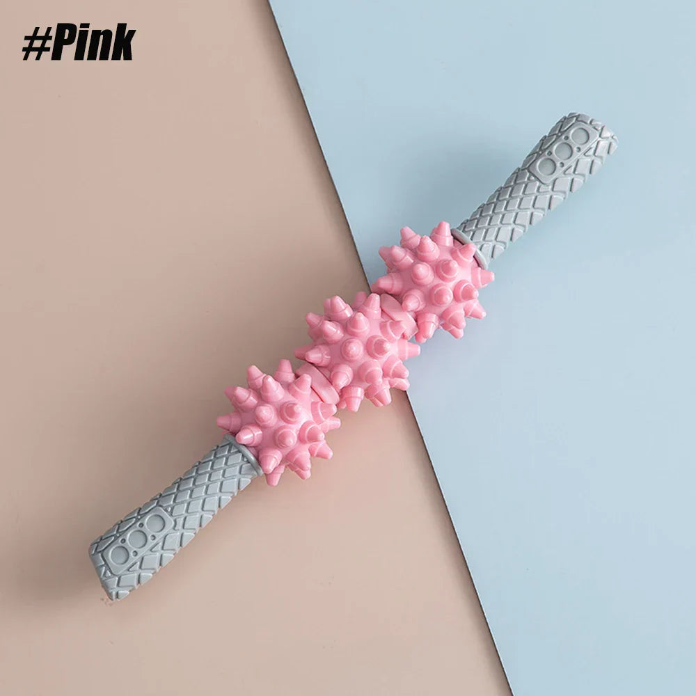 Yoga 3 Balls Massage Roller Stick Trigger Point