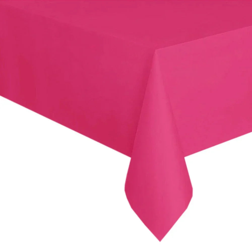Disposable Tablecloth White Black Pink Gold Table Cover