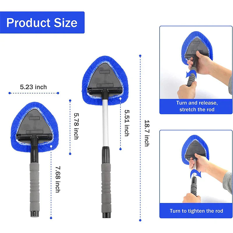 Car Windshield Window Cleaner Brush Telescopic Glass Cleaning