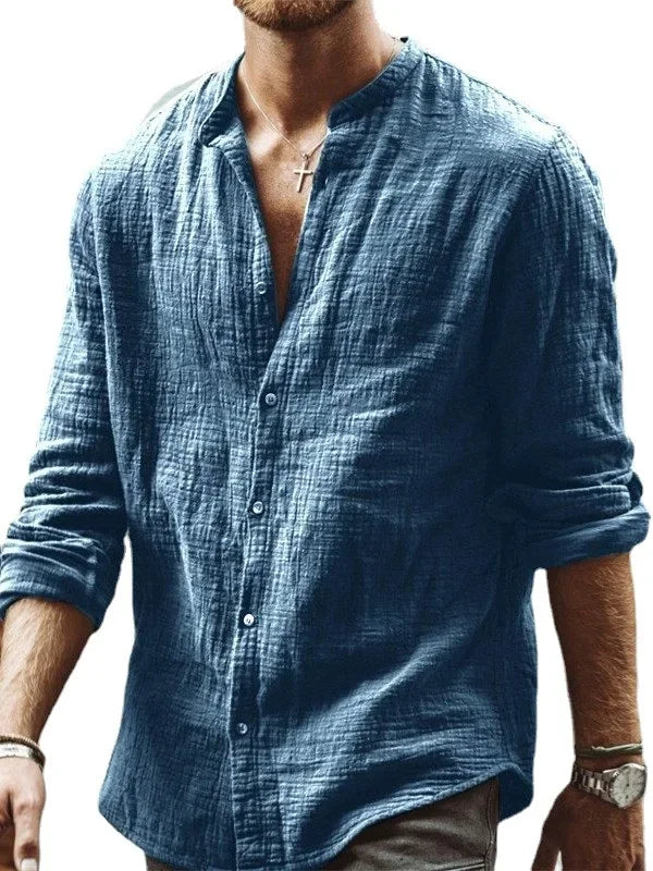 Men Clothing 2022 Spring Men's Shirts Loose Cotton
