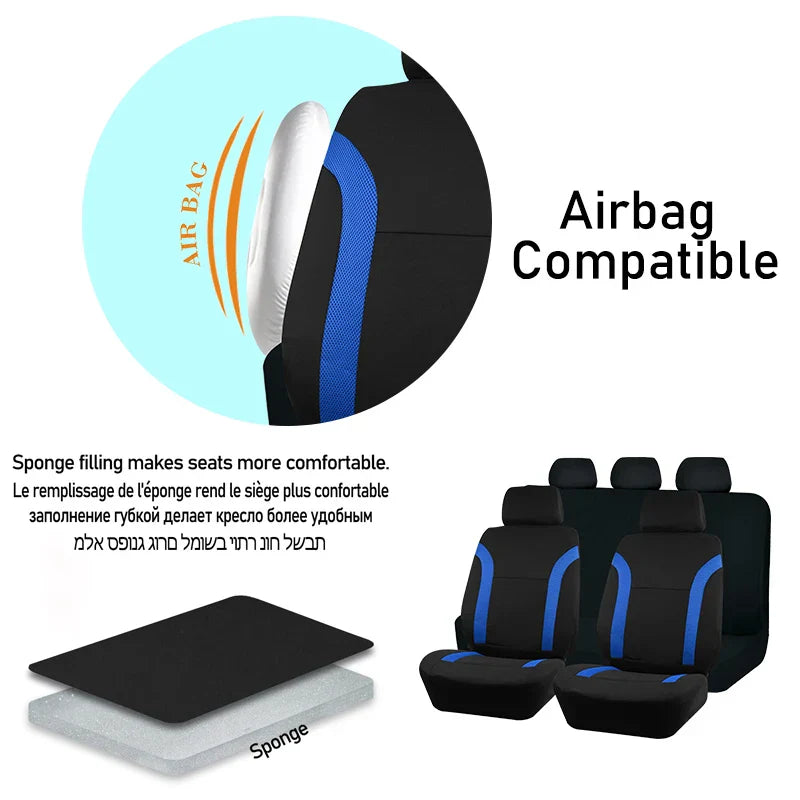 AUTO PLUS Sports Universal Polyester Car Seat Cover