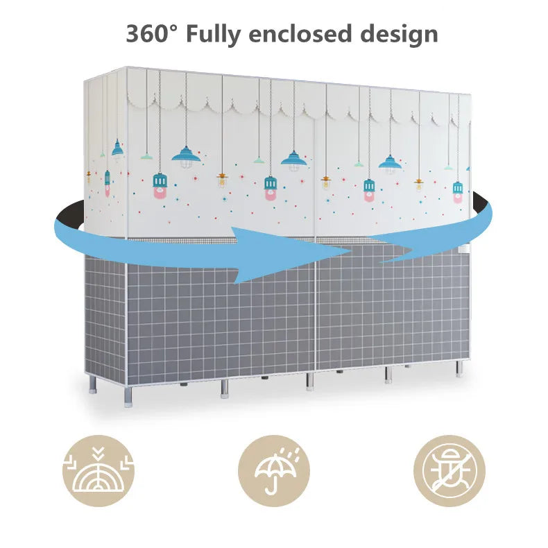 Dustproof Simple Wardrobe Home Bedroom Dormitory Clothing Quilt