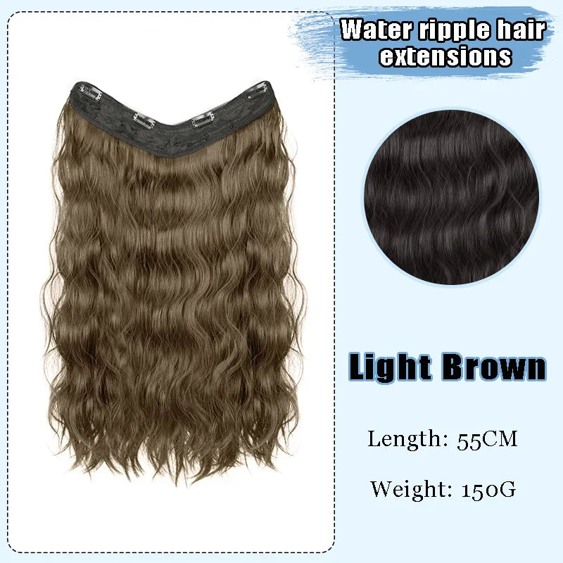 AS-Part Synthetic Clip In Hair Extension Long Thick