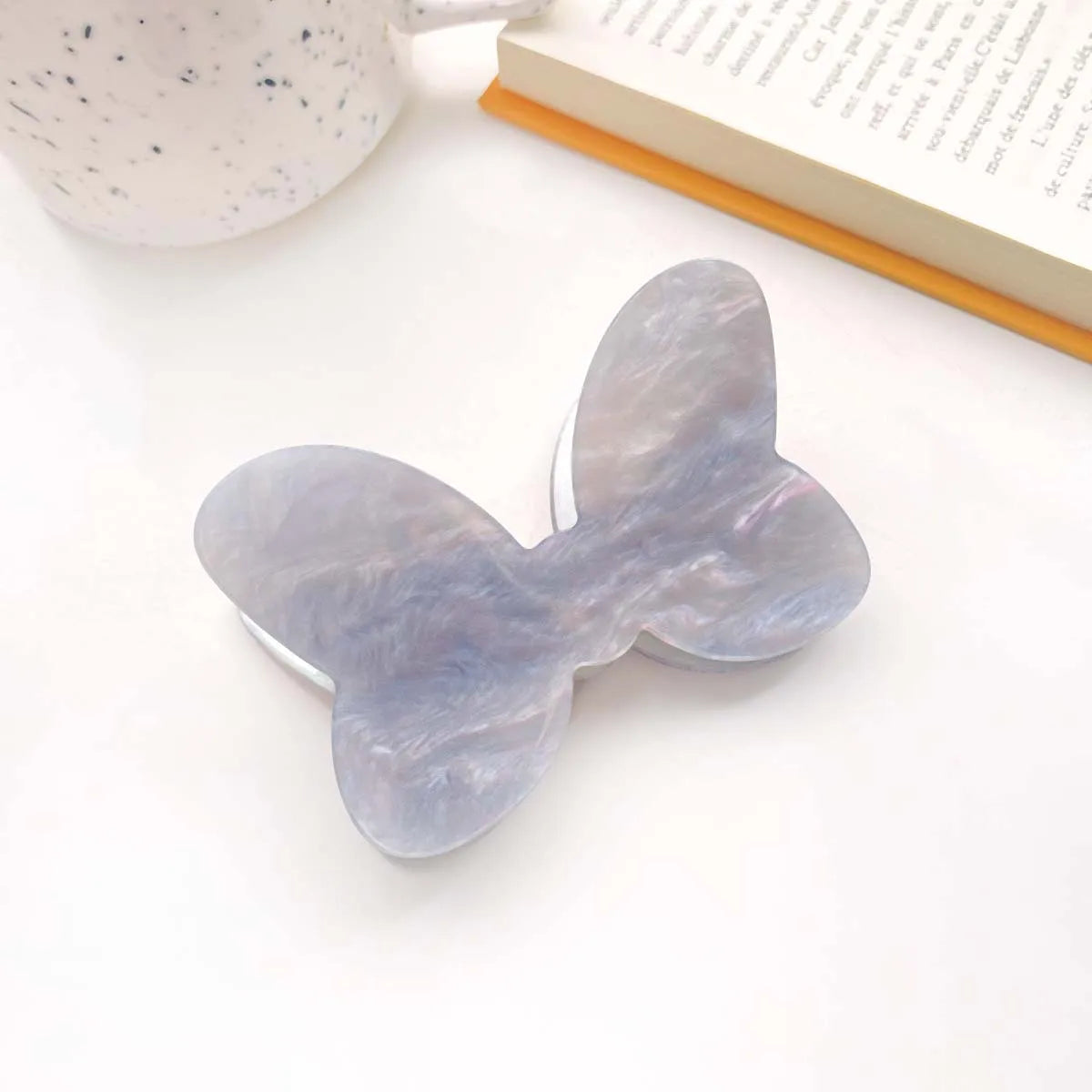 Muweordy Cartoon Bowknot Acrylic Hair Claw for Women