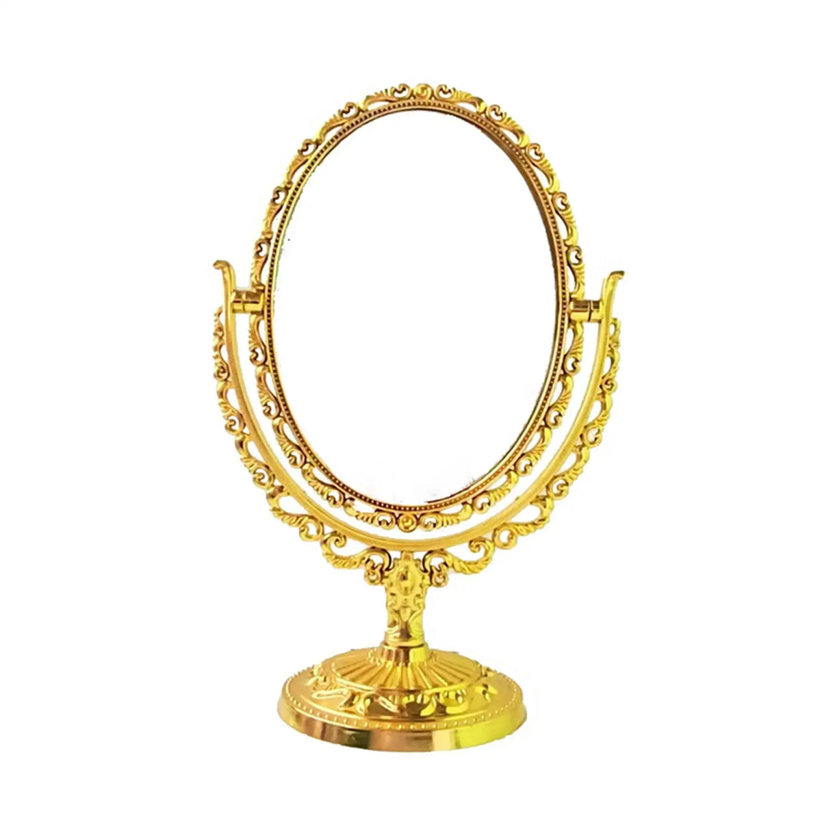 Tabletop Makeup Mirror Elegant Decorative 360 Degree Rotation