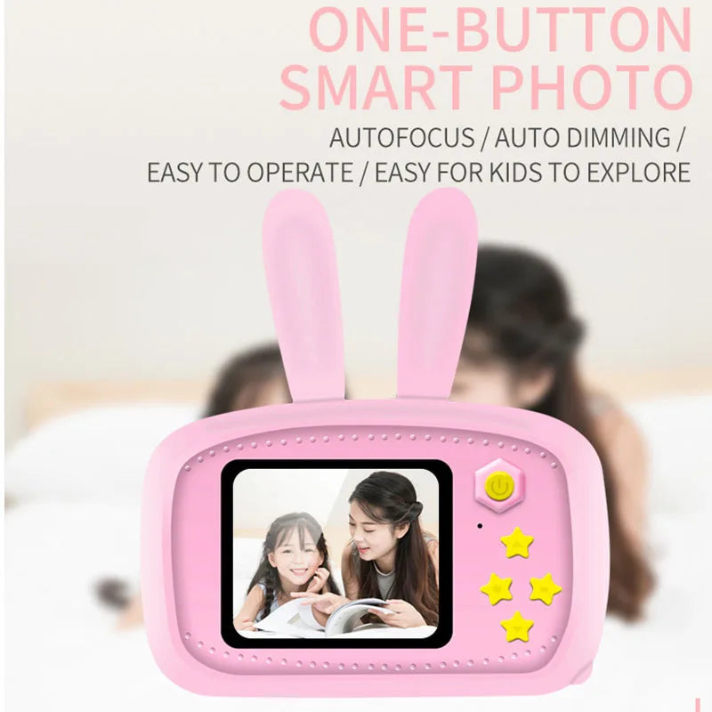 New Mini Cartoon Rabbit Camera 2 Inch HD