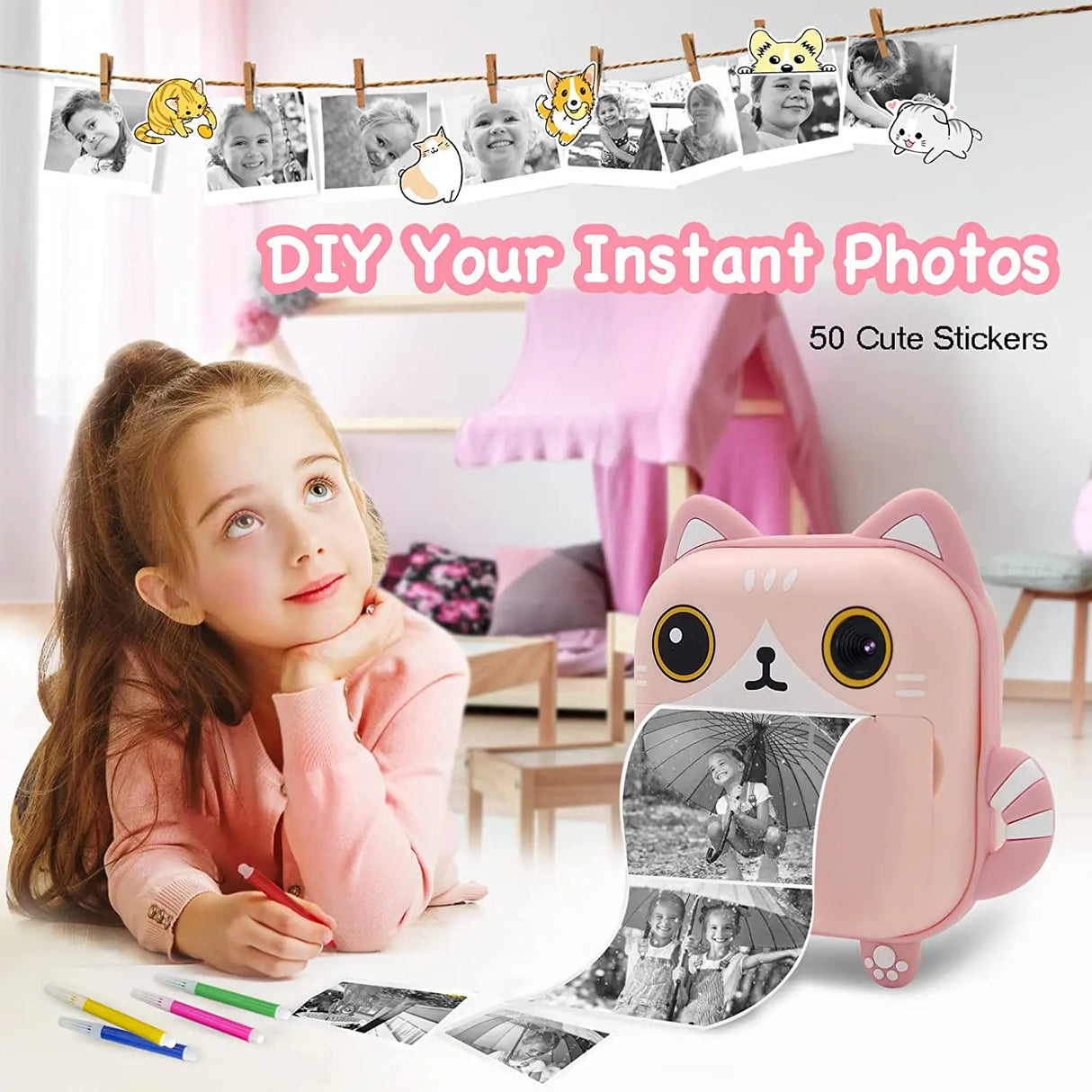 Instant Printed Camera Thermal Camera Printer Kids Camera
