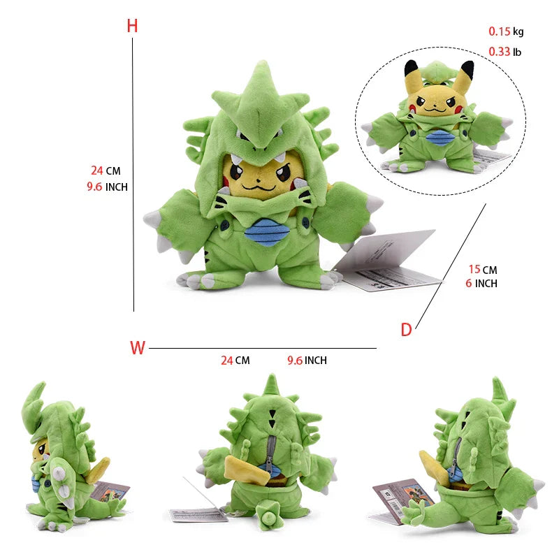 Pokemon Pikachu Cosplay Toys Charizard Snorlax Garchomp Tyranitar