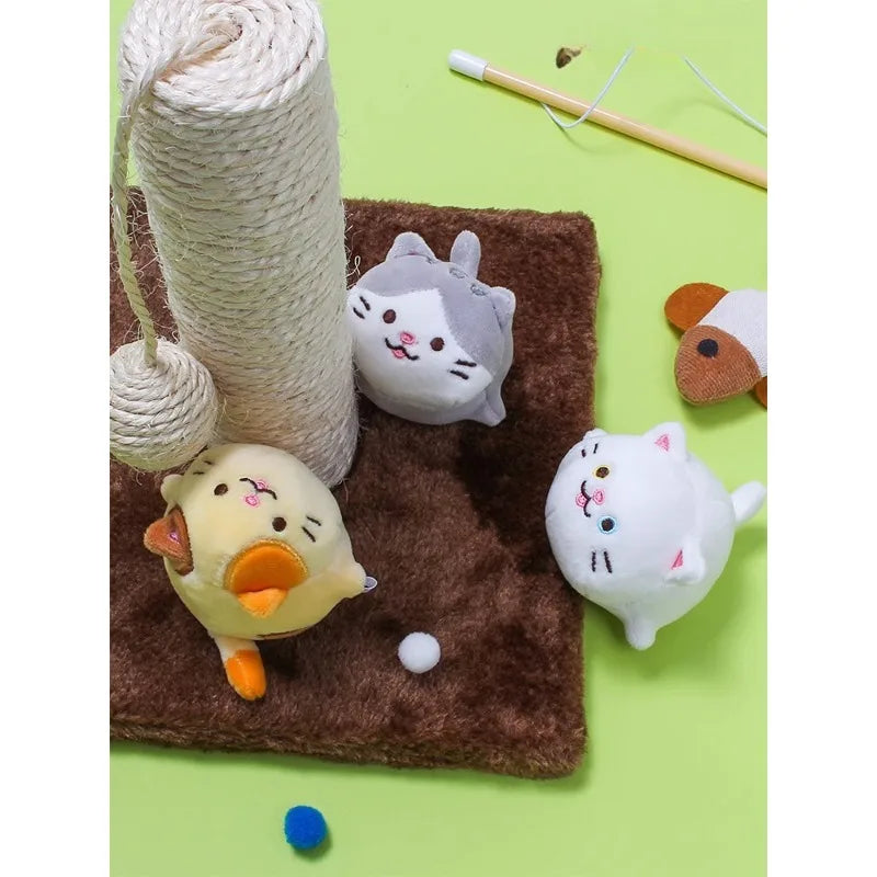 Cat decompression pinch ball toy stress relief doll