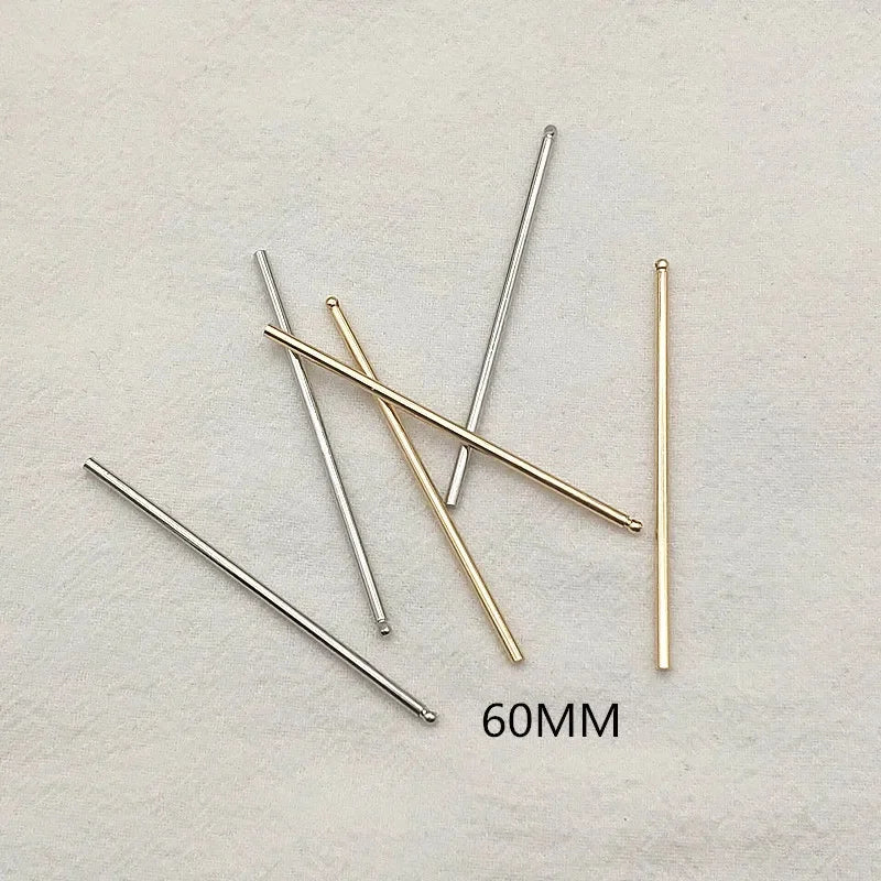 3060mm 100pcs Brass Pendants Cylinder Charm