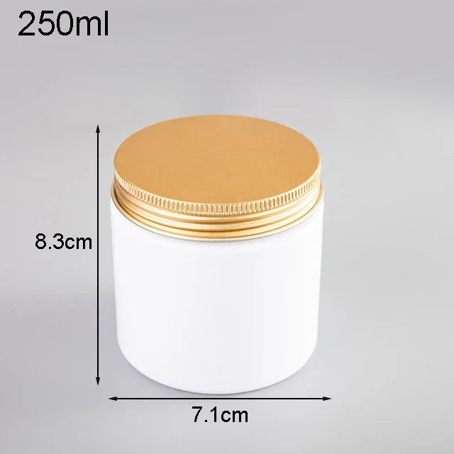 12Pcs Plastic Jar With Lids Clear Cosmetic Refillable