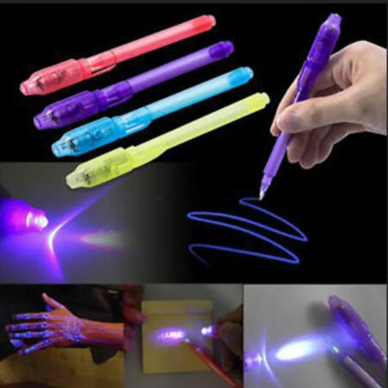 4pcs/lot Luminous Light Pen Magic Purple 2 In