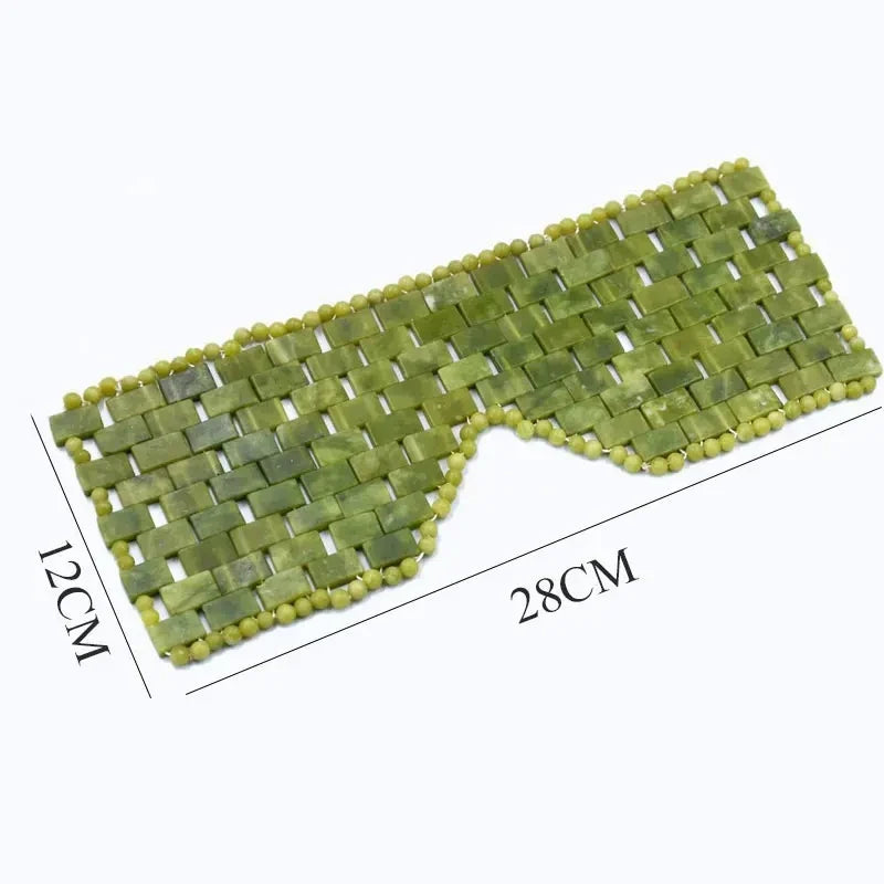 100% Natural Cooling Jade Eye Mask Facial Pain