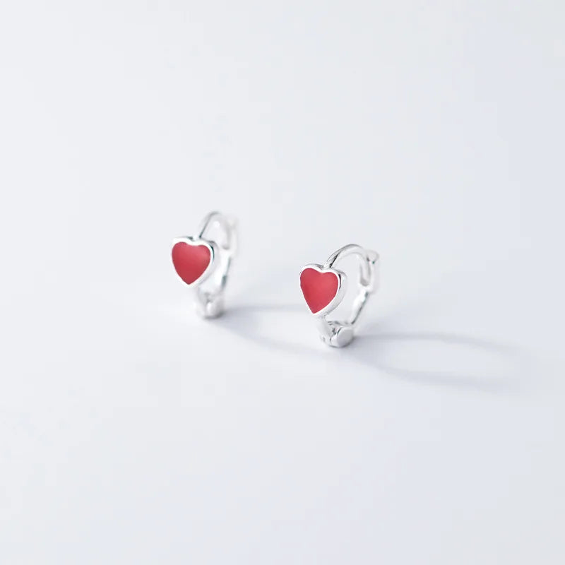 WOOZU 925 Sterling Silver INS Minimalism Sweet Love