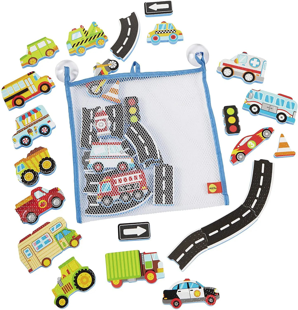 Rail Traffic Vehicle Bath Toys Soft EVA Kids