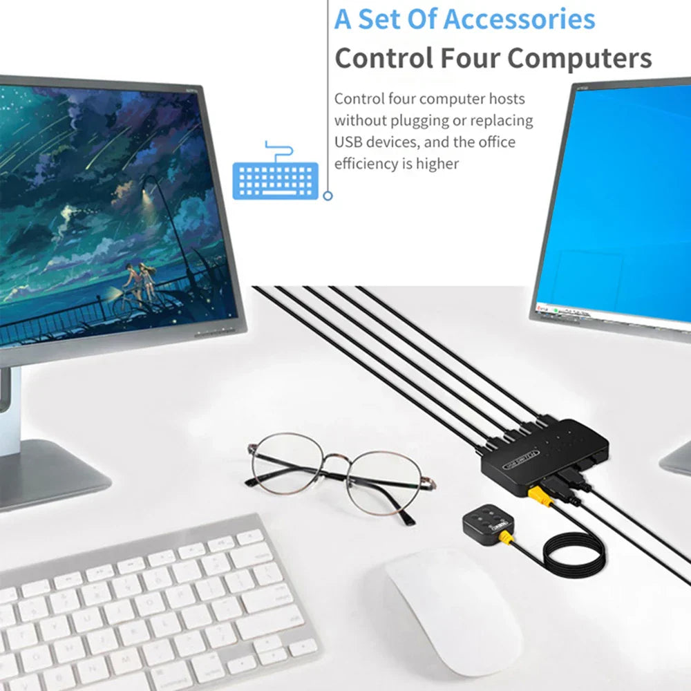 KVM Switch USB Switch Shared Controller Hub Adapter