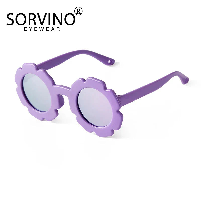 SORVINO Vintage Kids Sunglasses Child Sun Glasses Round