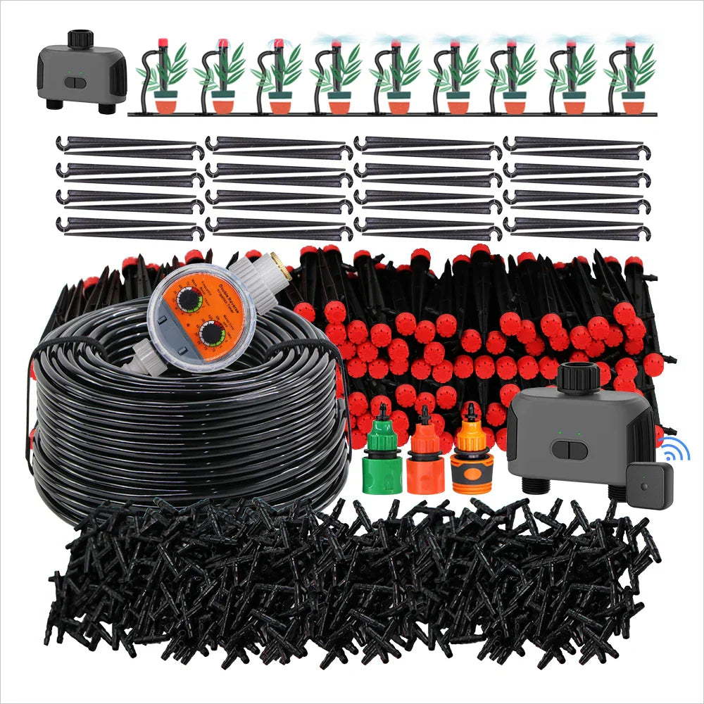 50-5M Garden Smart Drip Irrigation System with Timer
