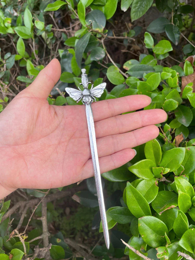 16cm Witch skull Hair Stick sword woman hair