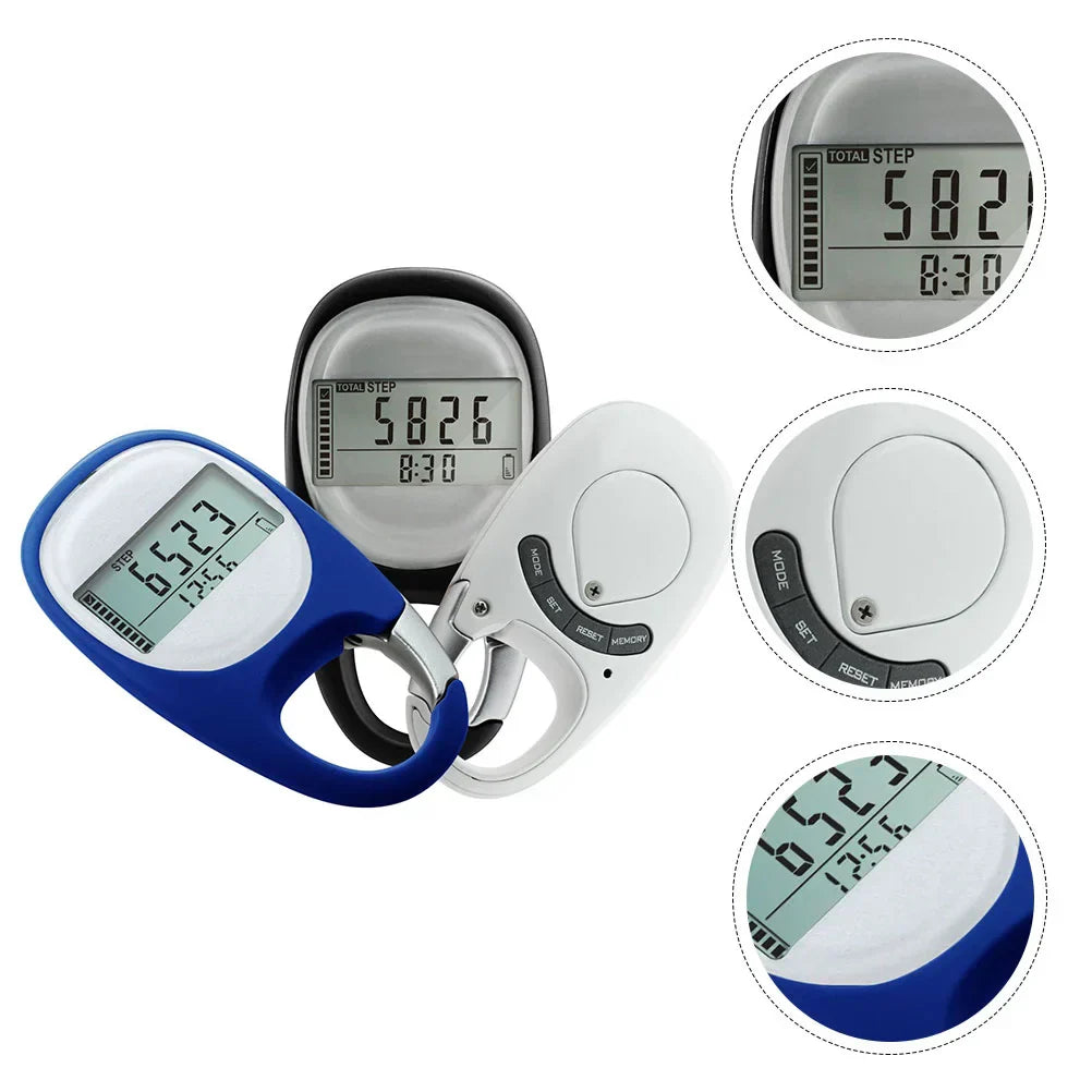 Pedometer Key Chain Activity Record Steps Sports Accessories
