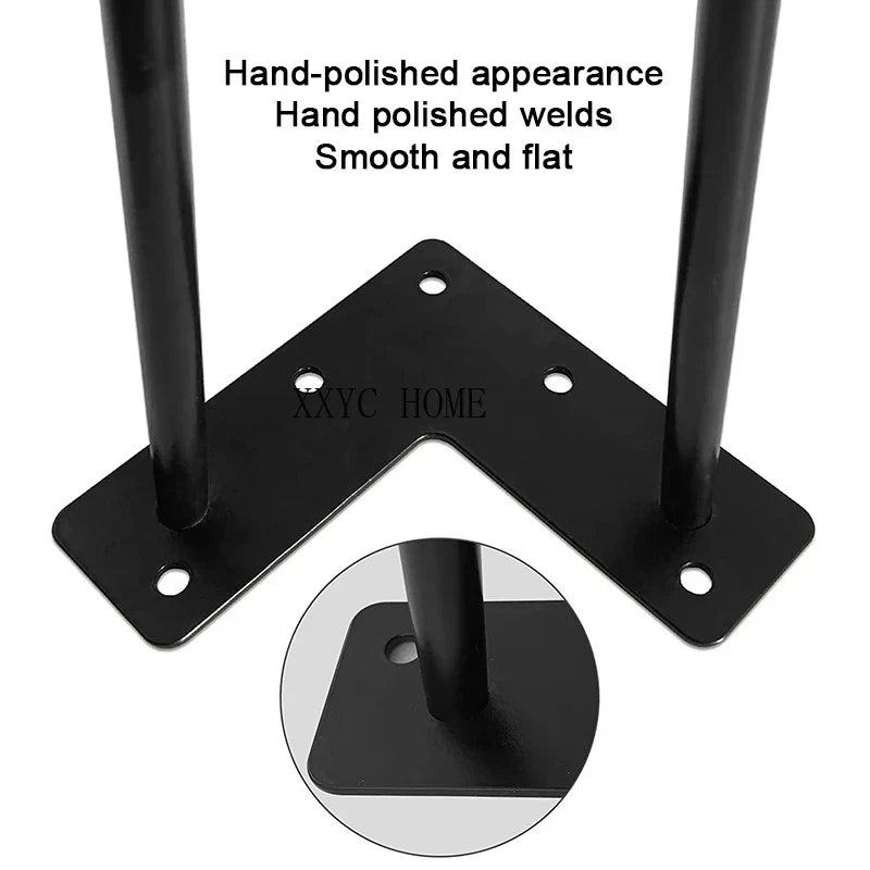 LWZH Heavy Duty Satin Black Hairpin Legs 4PCS