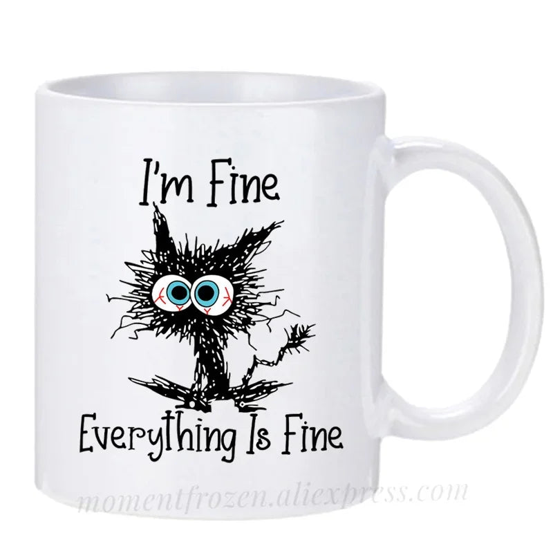 Kitten Cat Coffee Mugs Ceramic Tea Cups Creative