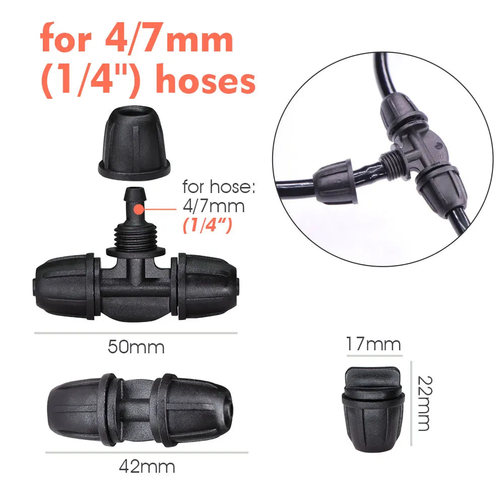 50-5M Garden Drip Irrigation System with Pump & Sprinklers