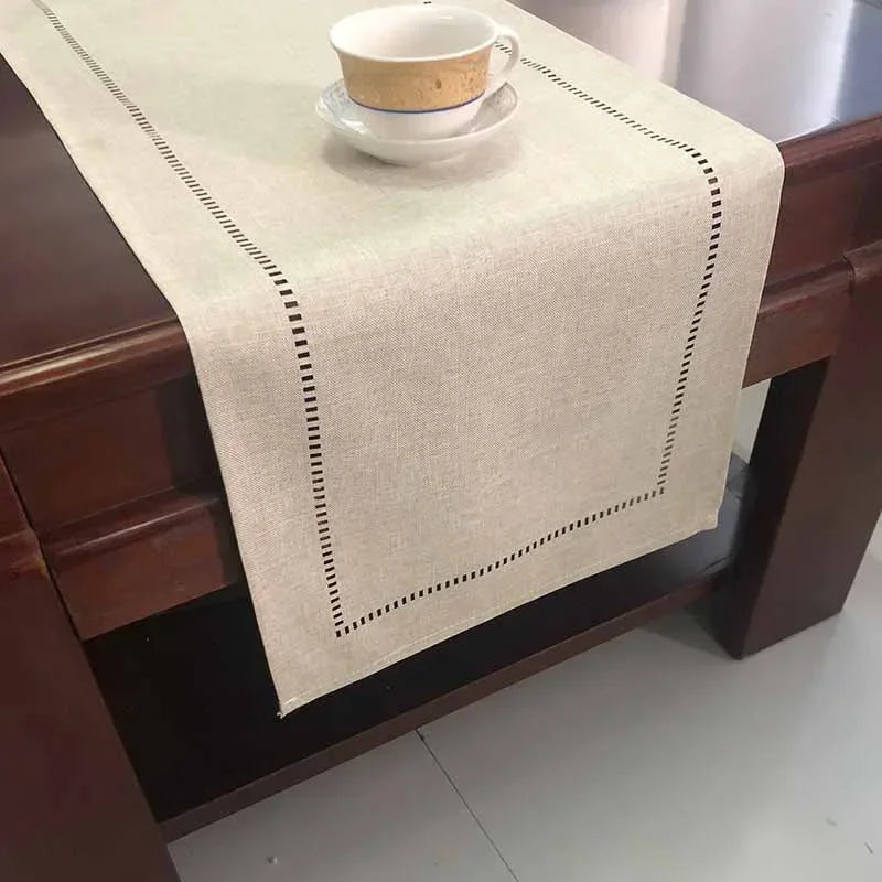 Linen Table Runner Farmhouse 13 x 72 Inches