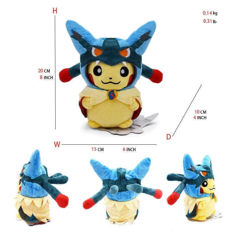 Pokemon Pikachu Cosplay Toys Charizard Snorlax Garchomp Tyranitar