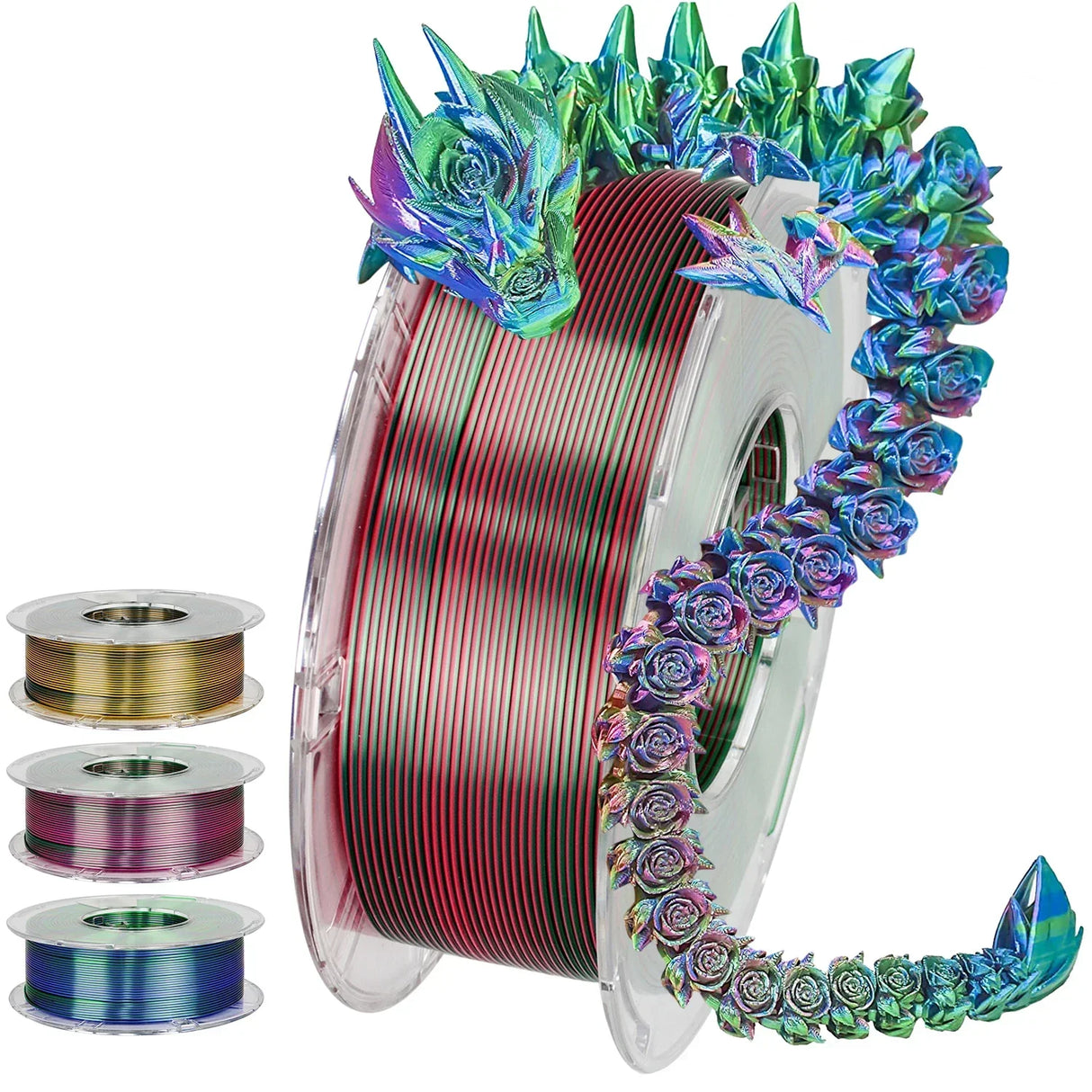Tricolor 3D Printer Filament Silk PLA 3 Color